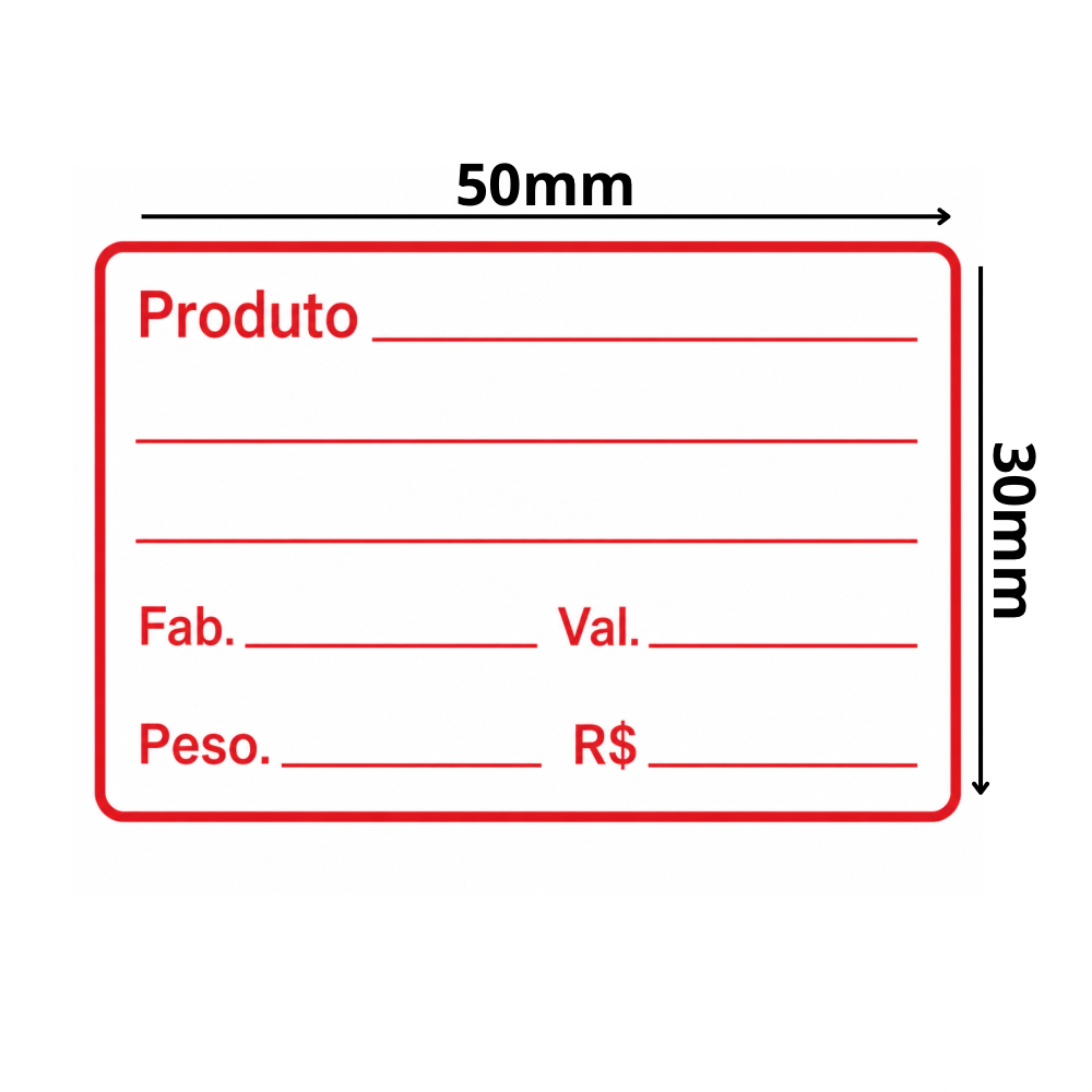 Etiqueta Adesiva para Produto e Validade - Imagem 3